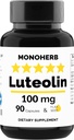 MONOHERB Luteoline 100 mg - 90 Vegetarische Capsules - Made in USA