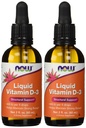 NOW Foods Liquid Vitamin D-3 400Iu/4 Dropper, 2 Fluid Ounce (Pack of 2)