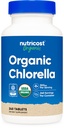 Nutricost Organic Chlorella 500mg, 240 Tablets - Gluten Free, Non-GMO