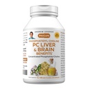 ANDREW LESSMAN PC Liver and Brain Benefits 60 Softgels - Phosphatidyl Choline, Most Important Building Block for Healthy Liver and Brain Structure, Function. No Additives. Easy to Swallow Softgels