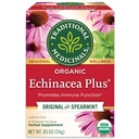 Tradicionalna zdravila Organic Echinacea Plus s spearmint zeliščni čaj, spodbuja imunske funkcije, (paket s 1) - 16 čajne vrečke