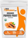 Bulkaddiments.com Organic Papaya Fruit Powder - Aromatisering Powder, Sourced from Carica Papaya Fruit - Gluten Free, 3g per Serving, 100g (3,5 oz) (Pack of 1)