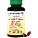 NutriCumin NovaSOL Turmeric Curcumin 1000 mg – 185× Absorption – Supports Joint Comfort & Mobility – Non‑GMO Softgels, 60 Ct.