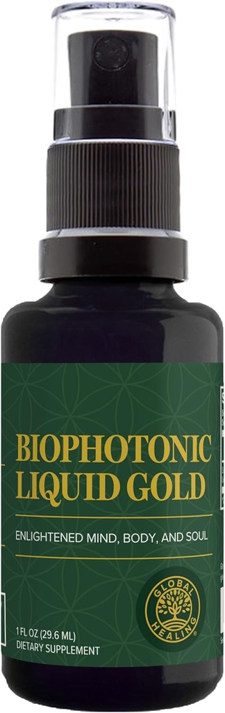 Global Healing Center - Biophotonic Liquid Gold supplement Spray - 1 Fl Oz