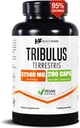HealthFare Tribulus Terrestris for Men & Women | 32,500mg Ultra Potency Extract | 95 % Saponins | 200 캡슐 | 천연 강도, 에너지 및 체력 | 비 GMO, 글루텐 프리, 미국