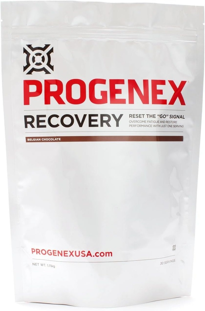 Progenex® Recuperación | Mellor suplemento de post-adestramento | Hydrolyzed Whey Protein Shake Drink Mix | Help Sore Muscles | Tastes Great | Incredible Results | 30 Servidos, Chocolate belga