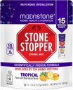 Moonstone Stone Stopper Drink Mix, Tropical, Kidney Stone Prevention, Calcium Oxalate Protector, Utvecklad av Urologists för att förbättra Hydration och Support Kidney Health, 15 Day Supply