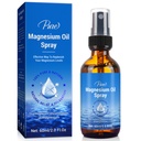 Magnesium Oil Spray-100% Organic Natural Magnesium Spray-Nourish The Skin-Easy to Absorb and Use-Glass Bottle 2 fl oz