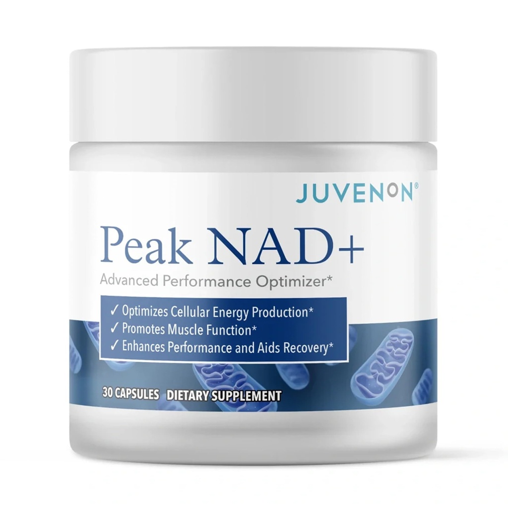 Juvenon Peak NAD+ | Advanced Cellular Health and Regeneration Formula | Boost NAD+ Levels, Support Cellular Vitality, and Promote Natural Renewal