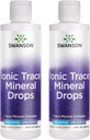 Swanson Concentrace Trace Mineralleri 8oz-Complete Mineral Kompleksi Enerji, Hydration, & Electrolyte Balance 72 Yüksek Aborpsiyon Ionic Minerals such As Magnezyum, Pyum, Kalsiyum (2 Paket)