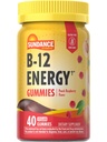 Sundance Vitamins B-12 Energy Gummies | Peach Raspberry Flavor | 40 Count | Vegan | Non-GMO and Gluten Free