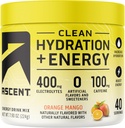 Afew Clean Hydration + Energy Electrolytes Powder - 100mg Caffeine, 400mg Electrolytes, No umělé ingredience, Orange Mango 40 Servings