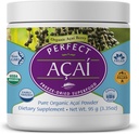 Perfekti papildinājumi – Perfekts Acai pulveris – 95 Grams – Pure Organic Freeze-Dried Acai Berry Superfood - Jaudīgi antioksidanti - Atbalsta Imūnsistēmu