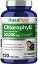 NusaPure Chlorophyll 200:1 Extrakt, 150 mg Äquivalent zu 30.000 mg pro Kapsel 120 Vegetarische Caps (Non-GMO, Vegan)