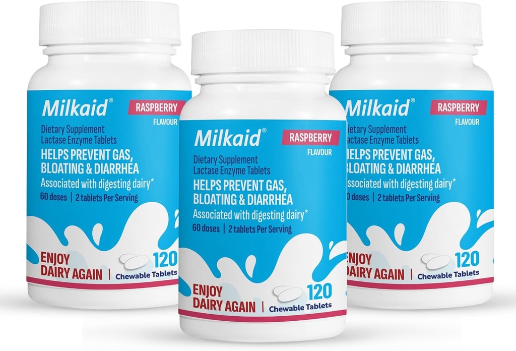 Milkid Lactase Enzyme Дъвчащи таблетки за обезсоляване на лактозата
