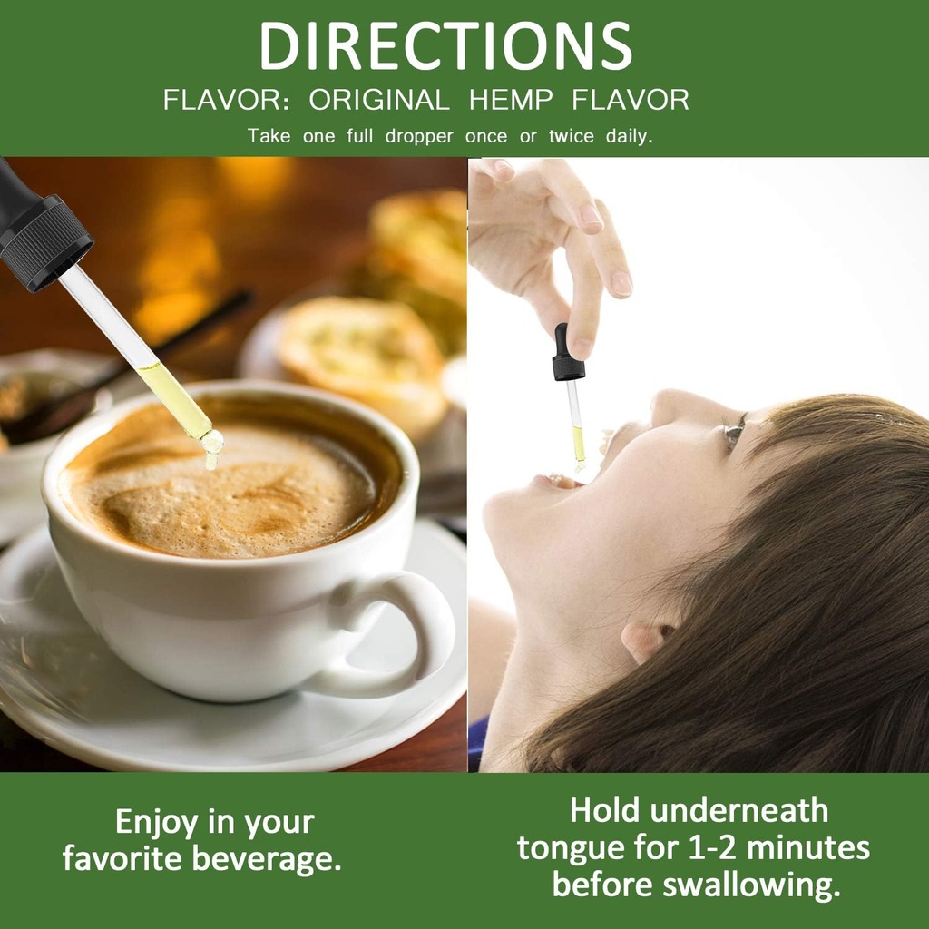 (2 Pack) 5000mg Óleo orgânico de cânhamo prensado a frio - rico em Omega 3-6-9 - gotas de cânhamo natural - feito nos EUA