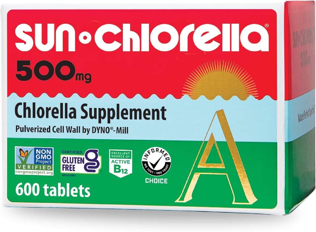 Sun Chlorella A Tabletit - 500 mg - 600 tablettia