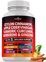 Ceylon Cinnamon, Turmeric, Apple Cider Essig, Ginseng, Aloe Vera, Berberine Plus Banaba, Ginger Root - 60 Count