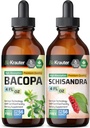 BIO KRAUTER Bacopa Tintura 4 Fl. Oz. & Schisandra Tintura 4 Fl. Oz.