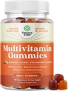 Gommies multivitamines pour adultes - Gommy multivitamines halales avec biotine B12 - Multivitamines sans gélatine pour hommes et femmes - Gommy multivitamines avec zinc et vitamine D - Non-OGM sans gluten - 90 Compte