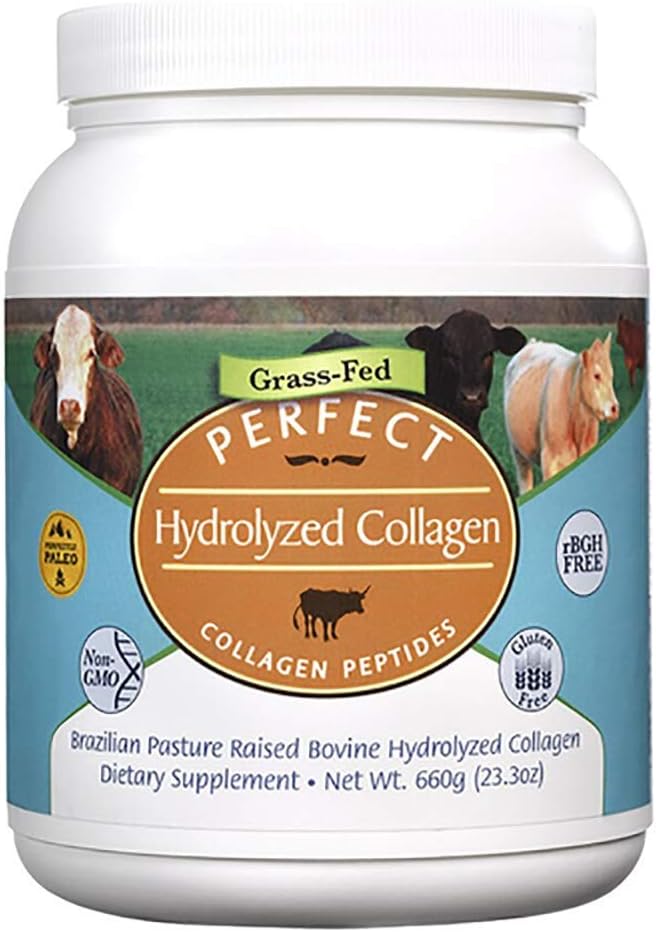 Ідеальні добавки - Perfect Hydrolyzed Collagen порошок - 660г - Всі натуральні колагени - Сприяє здоровій шкірі - 3 Pack