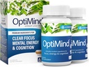 Optimind Bacopa Monnieri Suplemento Cérebro para Memória e Foco, Nootrópicos com Fosfatidilserina, Huperzina A, Não-GMO, Ingredientes Clinicamente Estudiosos, 64 Cápsulas