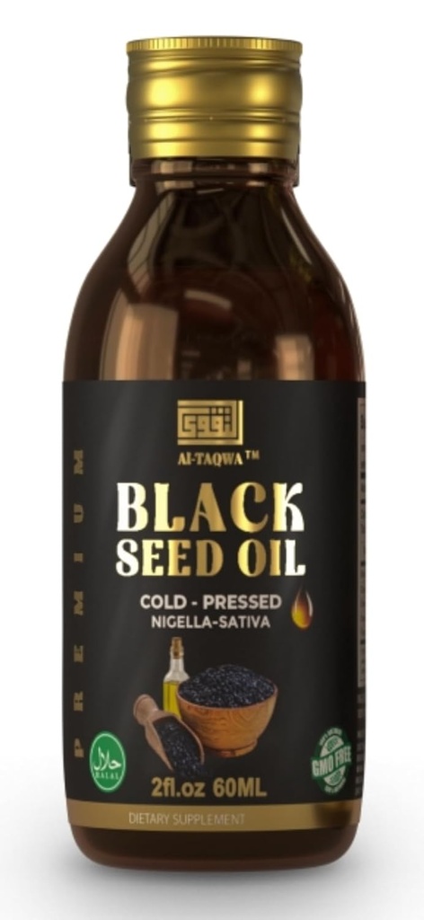 검정씨 기름, 순수한 처녀 검정 Cumin씨 기름 (Nigella Sativa) Kalonji, 찬 압박되는, Unrefined, Thymoquinone, Vegan 친절한, 비 GMO, 액체 60ml