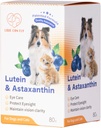 Lutein for Dogs and Cat Eye Supplement Astaxanthin All Natural Ingredient Human Grade Support Tear Stain Immune,Lutein Sourced from USA, Enhance Vision Health Antioxidants- 2.8 Oz