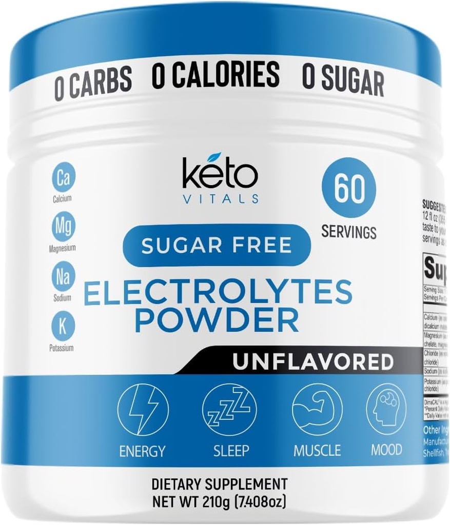 Keto Vitals Unflavored Electrolyte w proszku