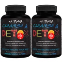 Research Labs 15 Day Colon Cleanse & Detox for Less Bloat Flat Tummy w/Probiotics - 2 Fer 1 - Constipation Relief - Flushes Toxins, Boosts Energy. Clinically Researched Safe and Effective Formula
