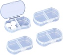 4PCS Pill Case for Purse Small Pill Organizer Portable Travel Bandar Pill