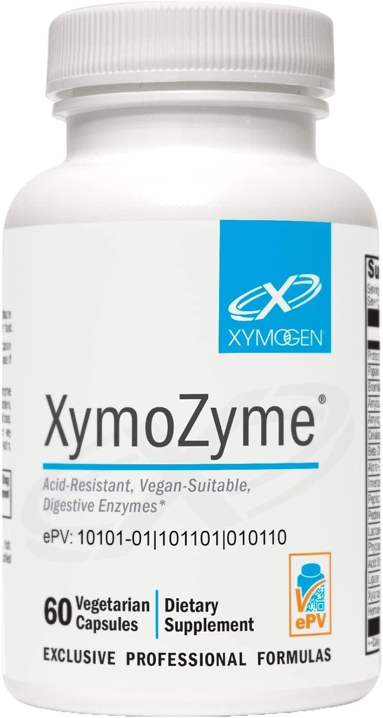 XYMOGEN XymoZyme - Pro & Bromelain ile Kadınlar ve Erkekler için Enzim Enzymes - Gut Health & Bloating Relief (60 Capsules)