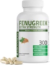 Bronson Fenugreek Vetőmagok Extra Strength, Trigonella Foenum- Graecum, Non-GMO, Soy- Free, Vegetáriánus, 300 kapszula
