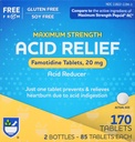 Rite Aid Acid Reducer, Maximum Strength Famotidiini Tabletit, 20 mg - 2 pulloa, 85 pulloa (170 pulloa yhteensä)