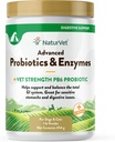 NaturVet – Fortgeschrittene Probiotika & Enzyme - Plus Vet Strength PB6 Probiotic | Unterstützt und Balancen Haustiere mit empfindlichen Stomachs & Verdauungsfragen | für Hunde & Katzen (1 lb)