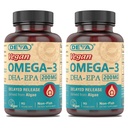 DEVA Vegan Omega-3 DHA-EPA, от Micro Algae, отложенный выпуск, 90 капсул вегана (пакет 2)