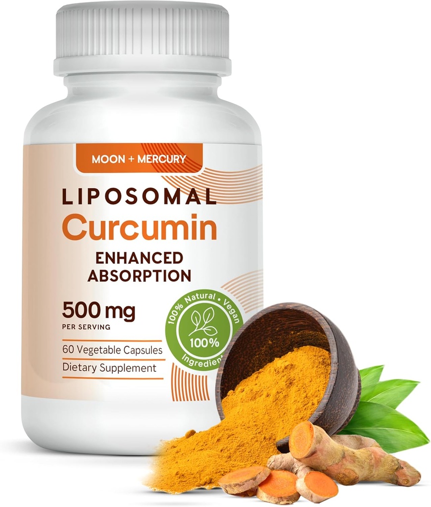 Liposomal Turmeric Curcumin 500mg - 60 Turmeric Curcumin תוספי קפסולות