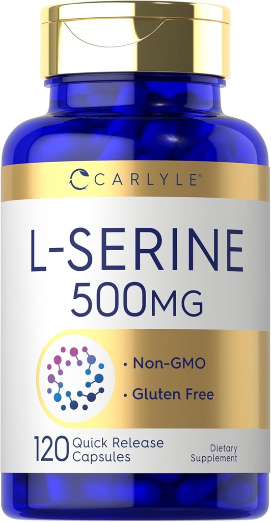 Carlyle L Serine Kapseln 500 mg | 120 Count | Non-GMO & Gluten kostenlose Ergänzung