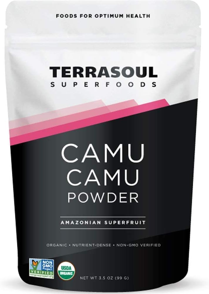 Terrasoul Superfoods Organic Camu Camu Powder, 7 Oz (2 paketa) - Surovo 