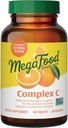 MegaFood Kompleksi C - Vitamin C 250 mg ilə Vegan Immune Support Supplement, Real Food Including, Orange, Cranberry & Brown Rice, Gluten-Free, Kosher - 60 Tablet, 60 Xüsusi