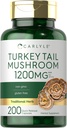 Carlyle Turkey Tail Mushroom Extract Supplement | 200 Capsules | Non-GMO & Gluten Free