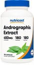 Nutricost Andrographis Extract 450mg, 180 Vegetarian Capsules - Non-GMO & Gluten Free