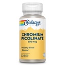 SOLARAY Chromium Picolinate 500 mcg Supplement - Metabolism Support for Men & Women, 500mcg per Serving, Daily Dietary Support - 60 Tablet Count