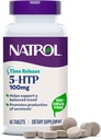 Natrol 5-HTP 100mg, Supliment alimentar ajută la susținerea unui mod echilibrat, 90 comprimate de eliberare de timp, 22-45 zile de aprovizionare