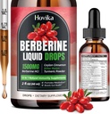 Berberine HCL Liquid Drops - 1500 mg Zeer absorberende Berberine Liquid Drops - Berberine Veggie Supplement voor Immune, Digestie Systeem en Hart Gezondheid Ondersteuning, Aardbei smaak- 2 FL Oz
