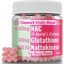 SHIZAM 600mg NAC 2000 FU 100mg Nattokinase & 400mg Reduced L Glutathione Gummies, N-Acetyl Cysteine Capsule Powder Pill Suplemento / Supplements Alt, Acetilcisteína orgánica 1000mg 4000 600 mg