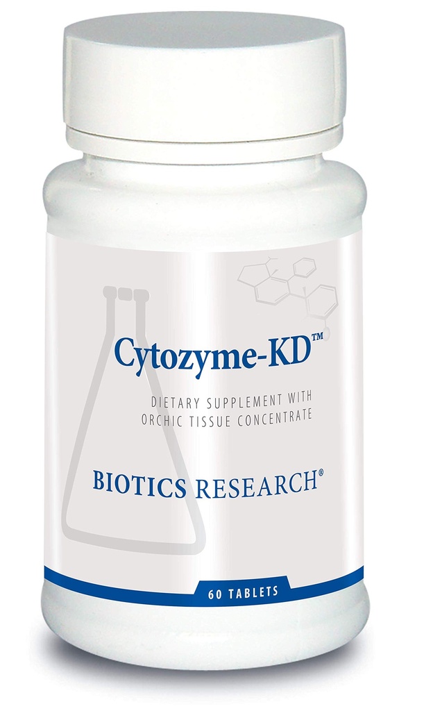 BIOTICS RESEARCH Cytozyme KD Neonatal Kidney, Supports Renal Health, Heart Health, SOD, Catalase, Potent Antioxidant Activity, 60 Tablets