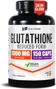 卫生费 Glutathione 补充1000mg 减少GSH 抗氧化剂 98%+ (原始内容存档于2019-09-25). 高纯化 | 150 Vegan Capsules | Immune & Detox Support | Non-GMO, Gluten-free | | 美国制造.
