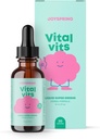 JoySpring Vital Vits - Kids Liquid Multivitamin - 1 fl oz (30 Služeb) 124; Herbal Liquid Vitamíny pro děti 124; Natural Flavor IR 124; Toddler Multivitamin s Elderberry, Spirulina, a více