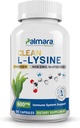 Palmara Health Clean L-Lysine 600mg, 120 Kapseln | Vegan, Non-GMO, & Glutenfrei